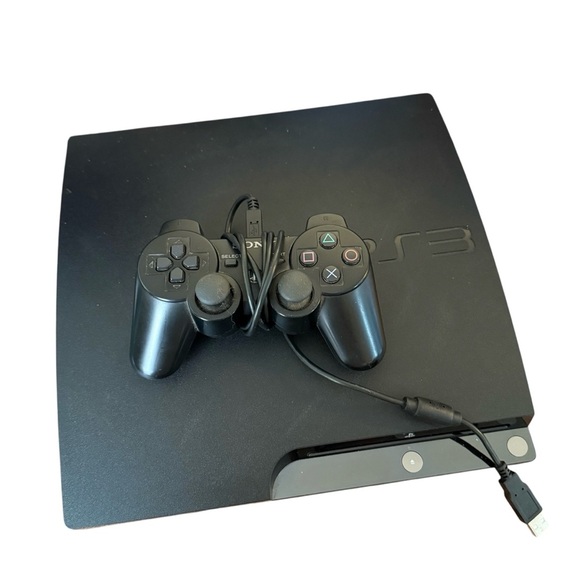 Sony PlayStation 3 Slim PS3 Console With OEM Controller & HDMI Cable TESTED - Picture 1 of 10